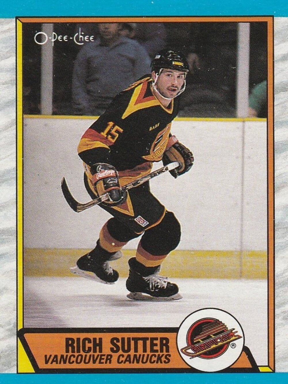 Rich Sutter - 1989 O Pee Chee Hockey Card